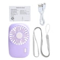 thumbnail image 1 of Bewildely ventilador USB portátil de 1 pieza, ventiladores de aire acondicionado plegables, ventilador de refrigeración de mano, ventilador Electrodomésticos violeta Bewildely HA6345-05B, 1 of 6