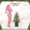 thumbnail image 7 of Aoile 3FT Small Christmas Tree with Lights, Artificial Christmas Tree with Potted Base & Berry Clusters for Home, Yard, Office, 7 of 7