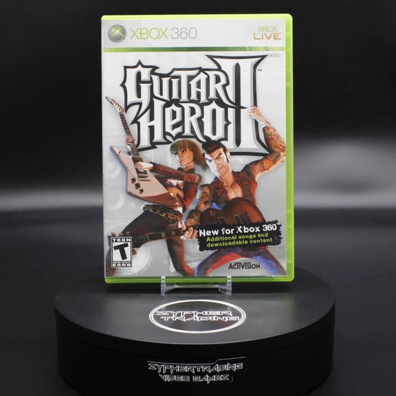 Guitar Hero II Music Game for Microsoft Xbox 360, Physical Format, 4 Offline Players
