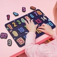 thumbnail image 7 of Ambesonne Numbers and Galaxy Wooden Puzzle Set of 2 Chunky Pieces, Count Learn Math, Indigo Multicolor, 7 of 7