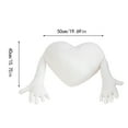 thumbnail image 3 of Leojiow Heart Pillow Heart Decorative Pillow Pillow With Arms Heart Stuffed Cushion Decorative Throw Pillow For Living Room Car Sofa Couch 50X40Cm Valentines Day Decorations, 3 of 7