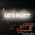 thumbnail image 5 of Handmadetneonsign Let's Party Neon Sign, Quote Wall Art Decor, Words Wall Decor 51141, 5 of 5