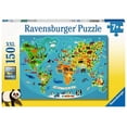thumbnail image 1 of Rompecabezas Ravensburger Mapa Mundial de Animales XXL 150 Piezas, 1 of 3