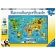 thumbnail image 1 of Rompecabezas Ravensburger Mapa Mundial de Animales XXL 150 Piezas, 1 of 3