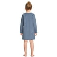 thumbnail image 3 of Wonder Nation Girls Long Sleeve Fleece Sleep Gown, Sizes 4-18 & Plus, 3 of 5