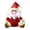 Red, variant on Christmas Santa Snowman Plush Ornament, Holiday Tree Hanging Decoration, Festive Home Display Accent, Seasonal Gift Collectible