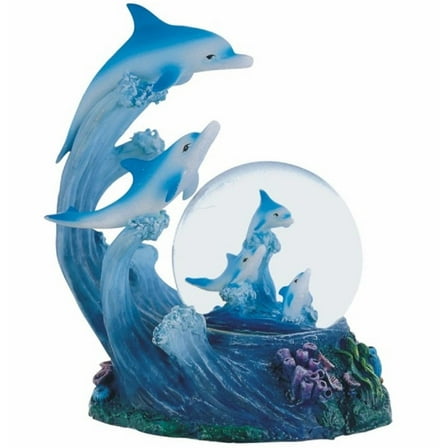 FC Design 5"H Dolphin Glitter Snow Globe Statue Decoration Figurine