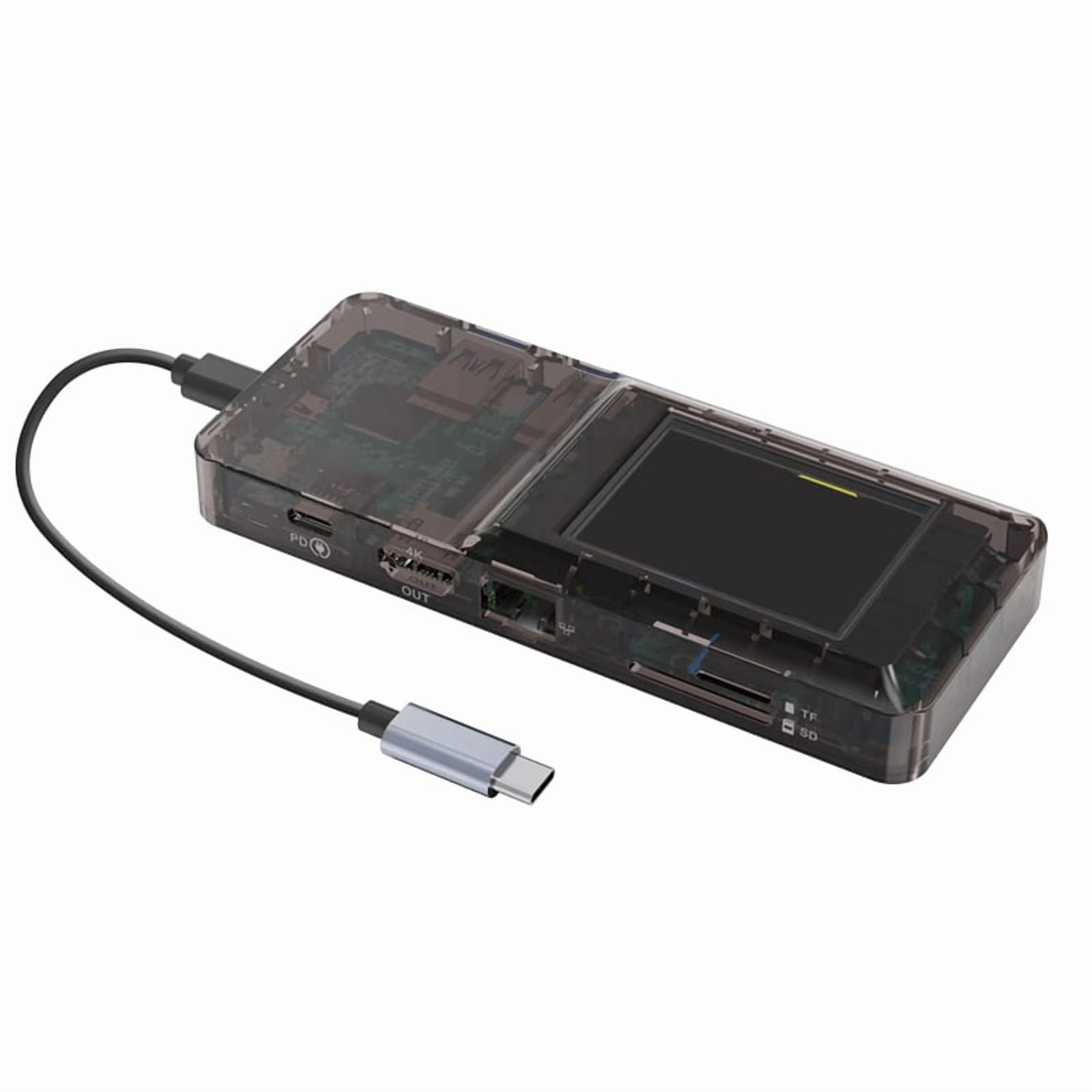 0108-D Typec L Stream Dec Visual Docking Station Network Port Docking Station Custom Button with Console