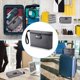 thumbnail image 3 of Bolsa Dinero con Cerradura, Bolsa Dinero Segura para Efectivo, Bolsa Accesorios con Cerradura para Hombres y Mujeres, para Viajes, Depósito Bancario, Teléfono Celular, Gris, 3 of 7
