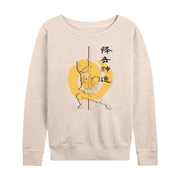 Avatar - The Last Airbender - Aang Momo Kanji - Women's Lightweight French Terry Long Sleeve Shirt