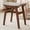 Walnut, variant on Solid Wood Small Vanity Stool Chair, Makeup Stools for Vanity Desk, Bathroom Vanity Chair, Padded Foot Stool for Living Room, Ottoman Foot Rest for Couch, Small Bench for Entryway, Black