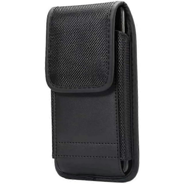Mobile Phone Case Holster, 6.5" Cell Phone Belt Pouch,Small Hiking Belt Bag Black,Mens Belt Clip Holster Pouch Waterproof