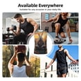 thumbnail image 5 of Kdxio Flower Meditating Rabbit for Men's Muscle T-shirt,Sleeveless for Workout Running Athletic Gym Lounge Casual, 5 of 5