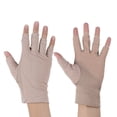 thumbnail image 1 of 1 par de guantes de medio dedo con protección solar para exteriores, guantes de entrenamiento con protección UV para ciclismo, escalada y equitación (caqui)., 1 of 5