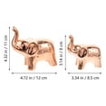 thumbnail image 2 of GOOHOCHY Rose Gold Ceramic Elephant Ornament for Home Decoration Use Chic Style 2 Pieces 3.5 Inches, 2 of 8