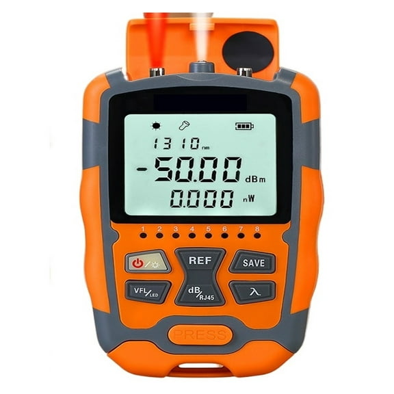 AUA-M50 Mini 4 In 1 Multifunction Optical Power Meter，Visual Fault Locator Network Cable Test，optical Fiber Tester