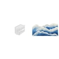 thumbnail image 1 of Siruishop Acrylic Toilet Paper Storage Box Modern Paper Towel Dispenser Wall Mounted Toilet Tissue Paper Holder Area Rug Bath Mat for Home Decor Gift Non Slip Carpet Nursery Rug Ocean Rug for, 1 of 8