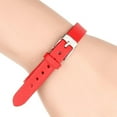 thumbnail image 2 of EHJRE Cow Leather Metal Buckle Bracelet Bangle Cuff Wrap Wristband Casual Fashion Red, 2 of 6