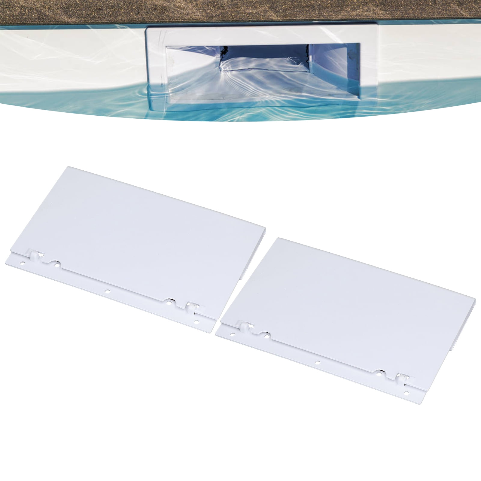 Mgaxyff Skimmer Gate Weir Baffle,2pcs Skimmer Assembly Plastic