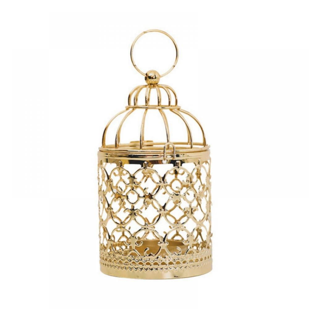 Decorative Bird Cage Candle Holder Vintage Candlestick Lanterns for