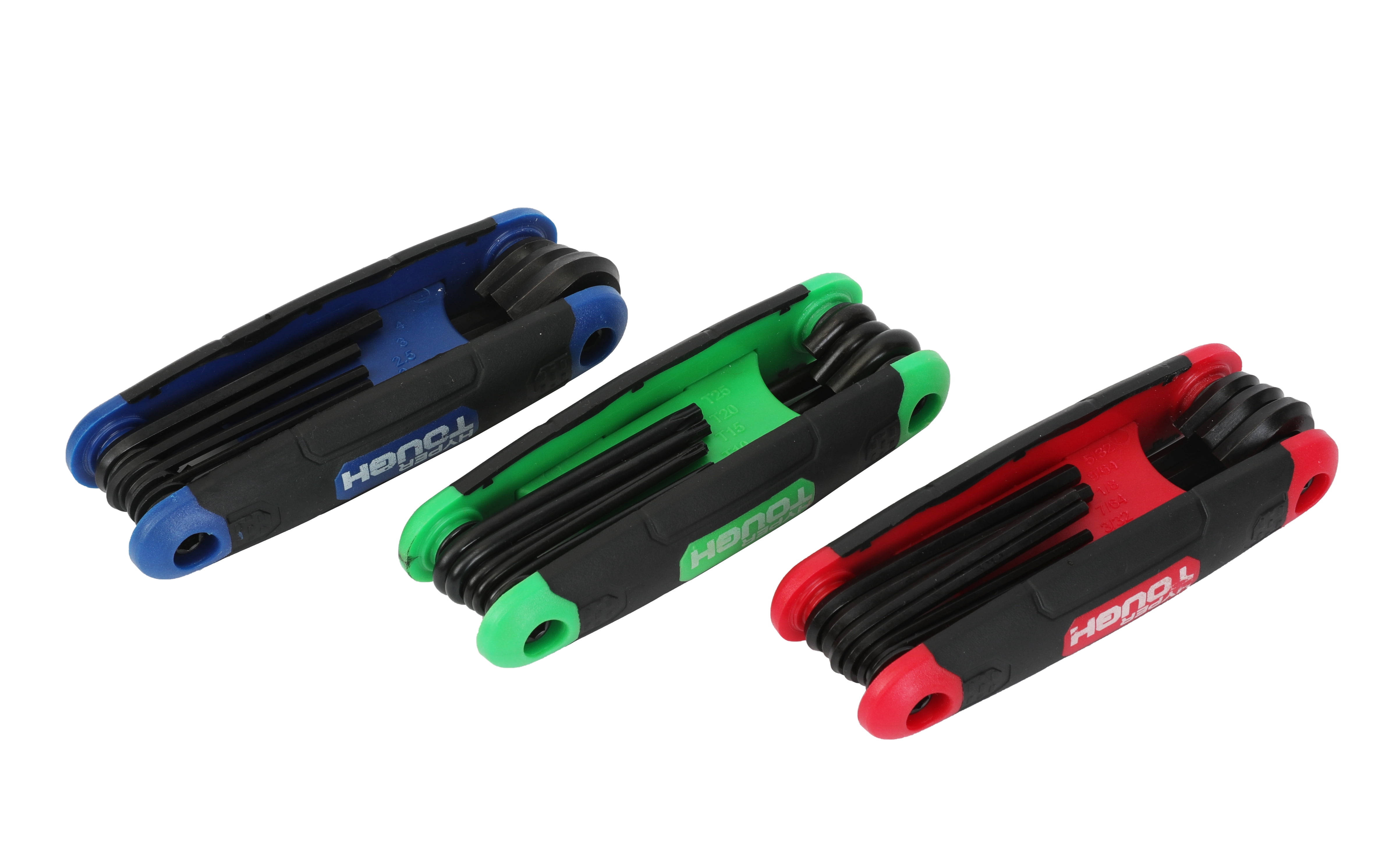 Hyper Tough 3 Piece Folding Hex Key Set, Holiday Gift