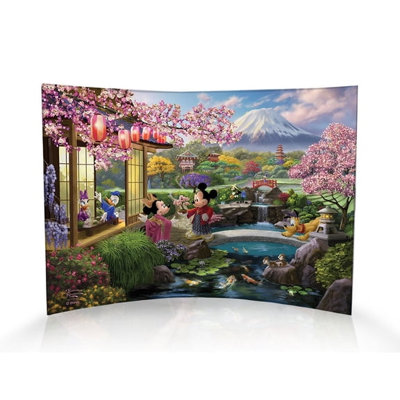 Disney (Mickey and Minnie in Japan) 10" x 7" Curved Acrylic Print ACP1007CUR846