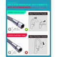 thumbnail image 2 of 159560 Replacement Hose Kit Compatible with Moen Pullout Style Kitchen Faucets, 68" Quick Connect Hose, 2 of 7
