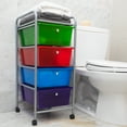thumbnail image 5 of Mind Reader Rolling Cart with Drawers, Utility Cart, 12.75"L x 15.25"W x 30"H, Multi-color, 5 of 8