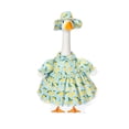 thumbnail image 2 of Fruit Lace Goose Dress, Woven Floral Sculpture Cover, Lightweight Holiday Decor, Unique Porch Statue Outfit for Outdoor Patio Seasonal Party, 2 of 6