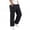 Black, variant on Kcolen Casual Pants for Men Big And Tall Casual Style Solid Color Ice Silk Men's Casual Loose Fit Sport Work Pants with Ankle