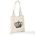 thumbnail image 6 of CafePress - Black Crown Tote Bag - Unisex Canvas Tote Bag, Beige, 1-Piece, 6 of 6