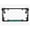 Black/Turquoise, variant on Beach Please Design Palm Tree Style Metal License Plate Frame Personalized/Car Accessories Car Tag Holder Cover (Chrome/Black)