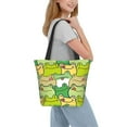 thumbnail image 2 of Fuzoiu Cartoon Frog Print Large Capacity Shoulder Bag for Women,Large Capacity Office Purse,Laptop Tote Bag,Casual Everyday Tote for Work Beach Travel and Shopping Grocery, 2 of 6