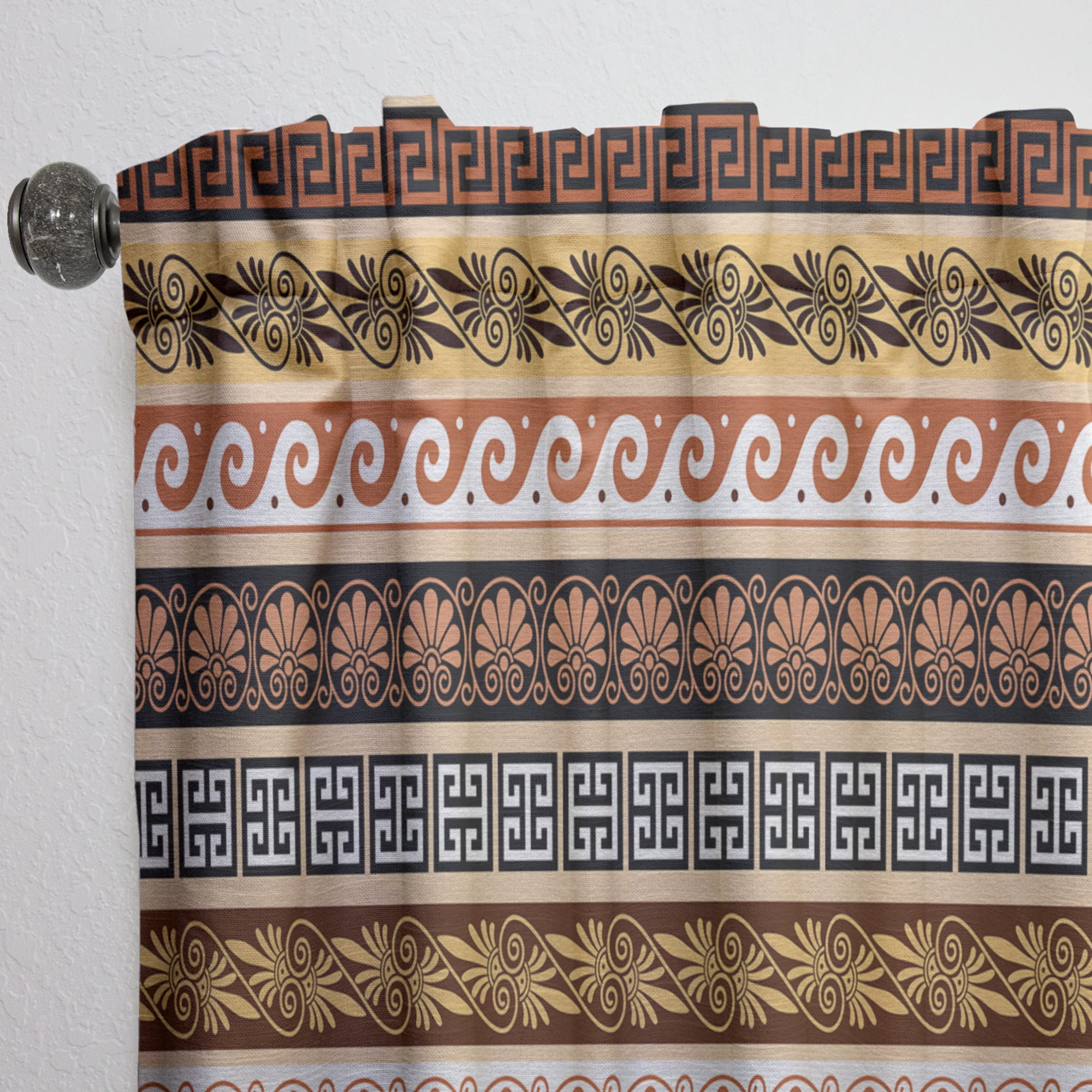 Designart 'Vintage Patterns' Traditional Curtain Panel