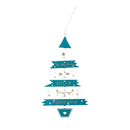 

Christmas Exquisite Wooden Pendant Hanging Decoration Faceted Glass Jewels