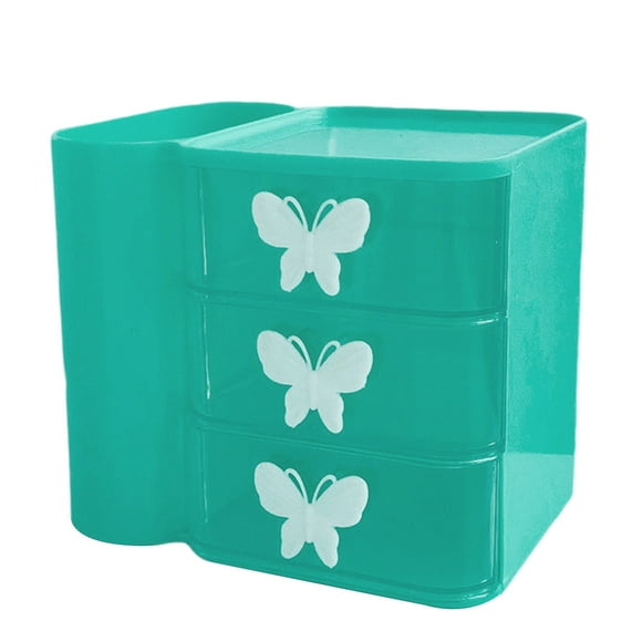 CSChome Desktop Storage Box Drawer Type Desktop Storage Box with Large Capacity Multi-Layer Holder Makeup Container