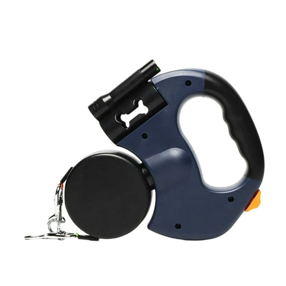 Retractable Double Leash for Two Dogs,Tangle-Free double dog leash,double dog leash for two dogs,with 360° Swivelling Heavy Duty Strap with LED Light,for Small and Medium-Sized Pets