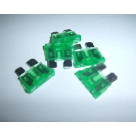 TREND- 25 Atc Fuses Nickel 30 Amp For Car Boat Audio Auto Amplifiers Amps More Green