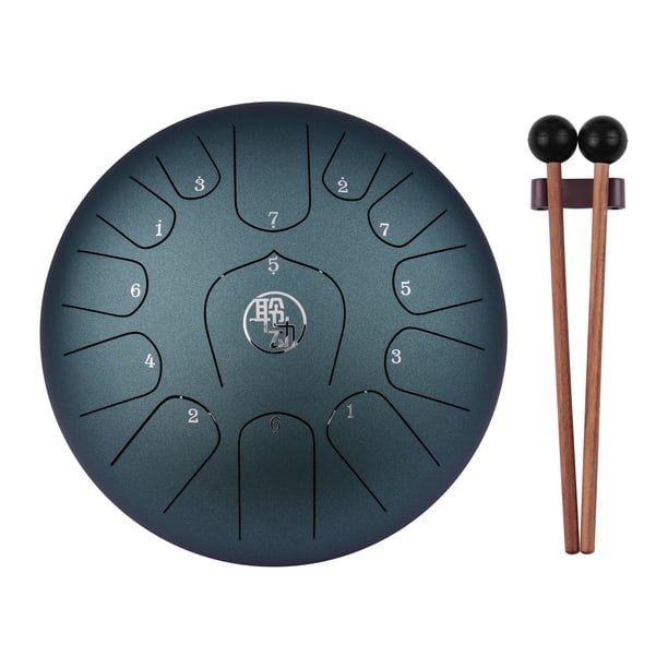 11 Inch Steel Tongue Drum 13-Notes C-Key Percussion Instrument with