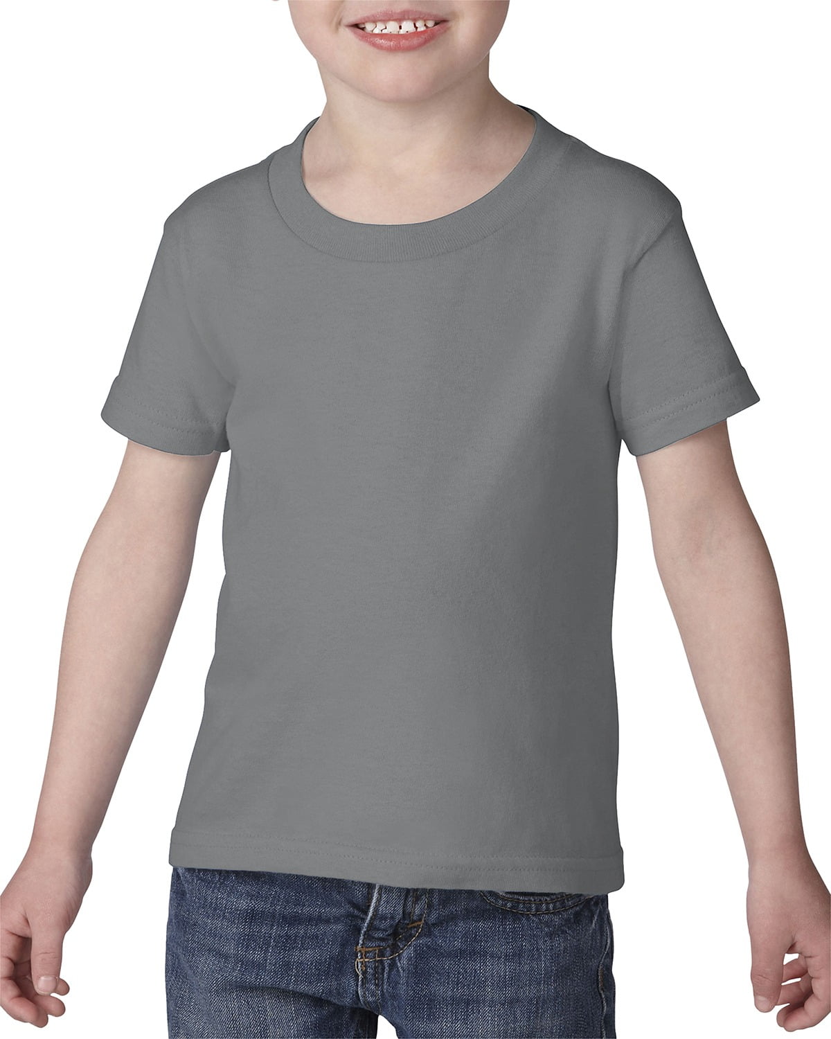 Gildan - The Gildan Toddler Softstyle 45 oz T-Shirt - SPORT GREY - 6T ...