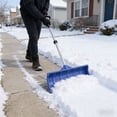 thumbnail image 2 of Large Detachable Snow Shovel for Winter, Heavy Duty Plastic Snow Removal Shovel for Driveway Sidewalk Patio Yard, Thickened Wide Snow Pusher Shovel for Home Garden Use Blue, 2 of 6