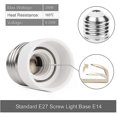 thumbnail image 3 of E27 To E14 4pcs Socket Adapter High Quality Lamp Base Socket Converter Adapter For Led Bulbs And Incandescent Bulbs And Cfl Bulbs, 3 of 5