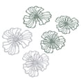 thumbnail image 4 of Arte de pared con flores de metal, 5 piezas Arte de pared con flores de metal Arte de pared con flores de metal Arte colgante de pared con resultados impresionantes, 4 of 12