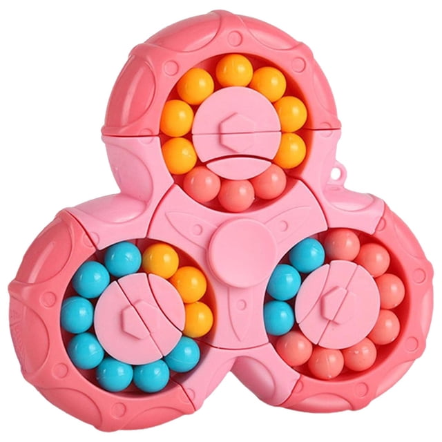 Cubo y Spinner Entretenimiento MagiBean02 1Pza Rosa 10x11cm Plástico ABS