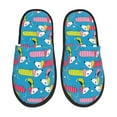 thumbnail image 2 of KLL Color Dachshund Dog Slippers for Women Men House Slip on Indoor Outdoor Bedroom Furry Fleece Lined Ladies Comfy Anti-Skid Rubber Hard Sole-Large, 2 of 8