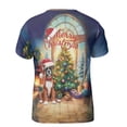thumbnail image 2 of Merry Christmas Boxer Santa Hat Xmas Tree Winter Holiday All Over Print 3D Shirt Unisex Merch Boxers Dog Lover Gifts Idea - 01013, 2 of 6