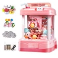 thumbnail image 1 of Juego de mesa con máquina de garra, juego emocionante, novedad, dispensador familiar, juguete expendedor, 60S rosa, 1 of 7