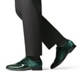 thumbnail image 7 of Bruno Marc Men’s Classic Patent Velvet Lace-Up Oxford Tuxedo Dress Shoes, 7 of 7