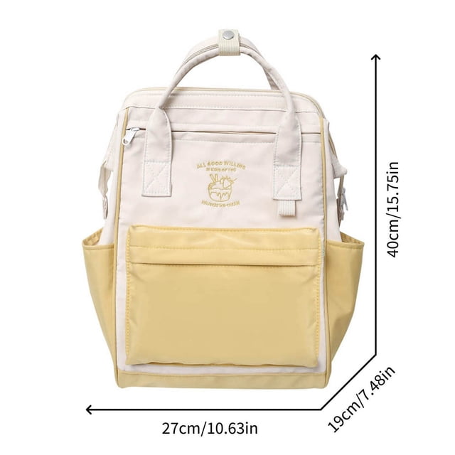 Backpacks for School Stickers and Decals Versatile Large Capacity Junior High School Student Backpack Color Matching Foolproof Backpack New Student Backpack for The Start of The School Season