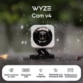 thumbnail image 2 of Wyze Cam V4 Cámara De Seguridad Doméstica Inteligente Wi-fi Hd 2k Interior Exterior Foco Sirena Activado Por Movimiento Visión Nocturna En Color Audio Bidireccional Gris, 2 of 8